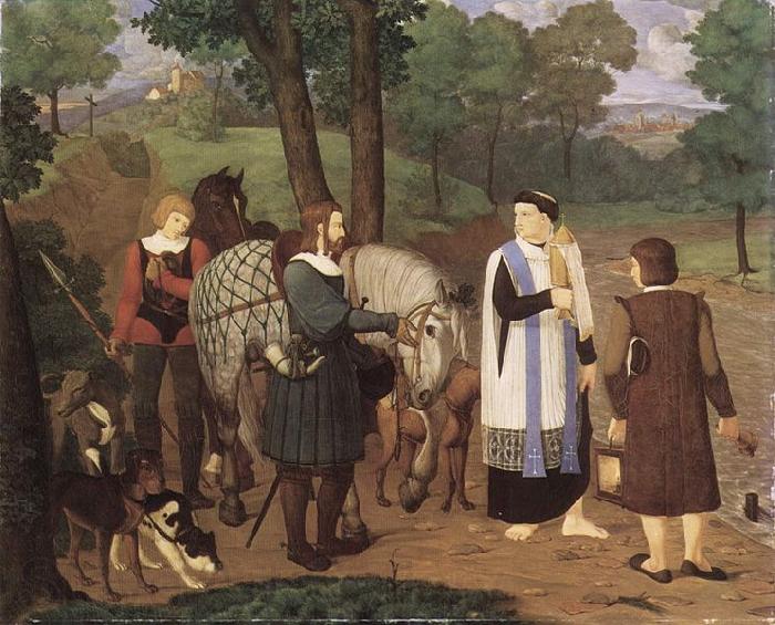Franz Pforr Rudolf von Habsburg und der Priester Norge oil painting art